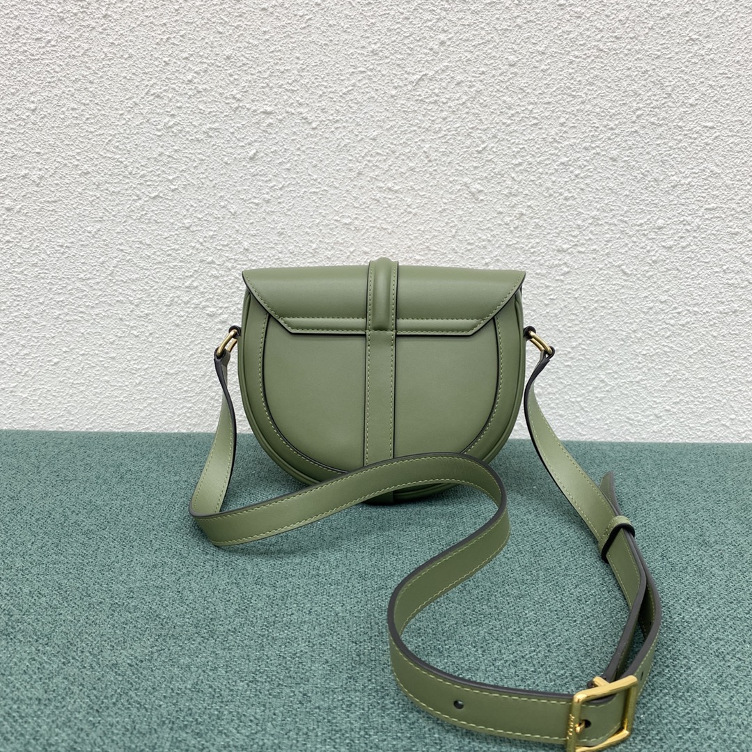 Celine Besace 16 Satinated Calfskin Shoulder Bag Light Green 188013